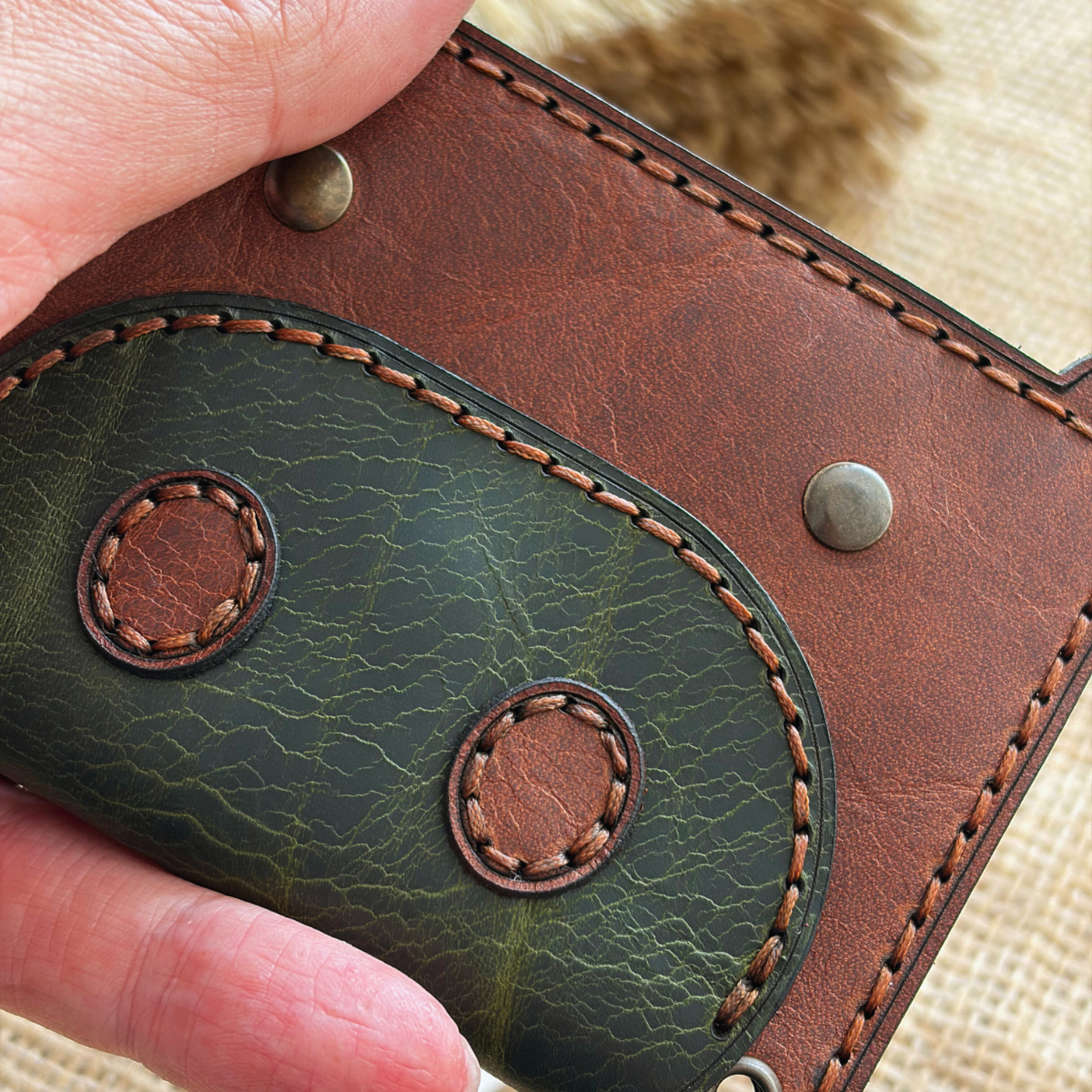 İnek Model Çocuk Deri Cüzdan