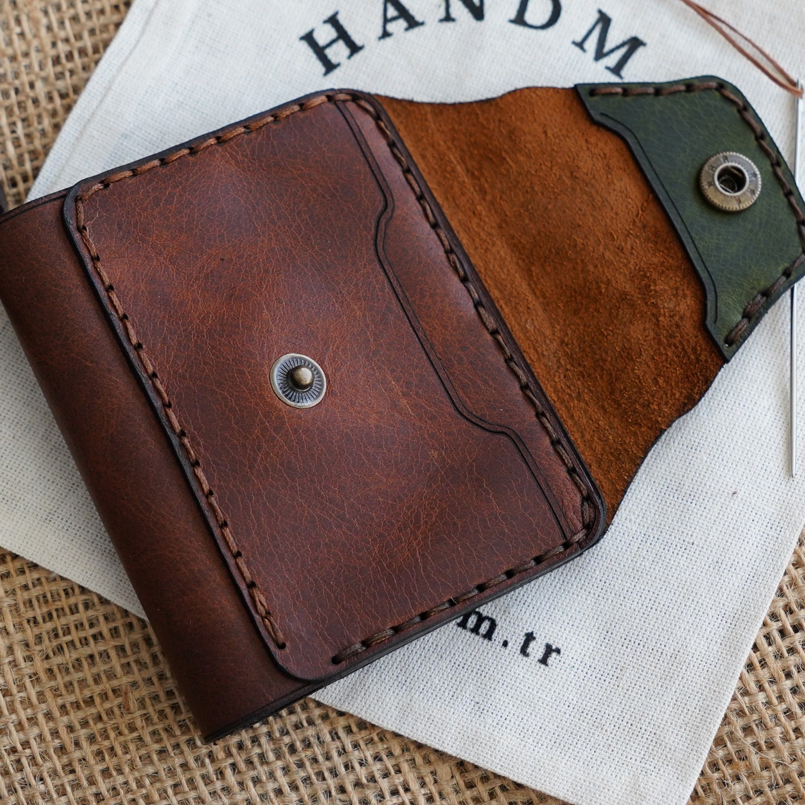 Herigate Deri El Yapımı Cüzdan