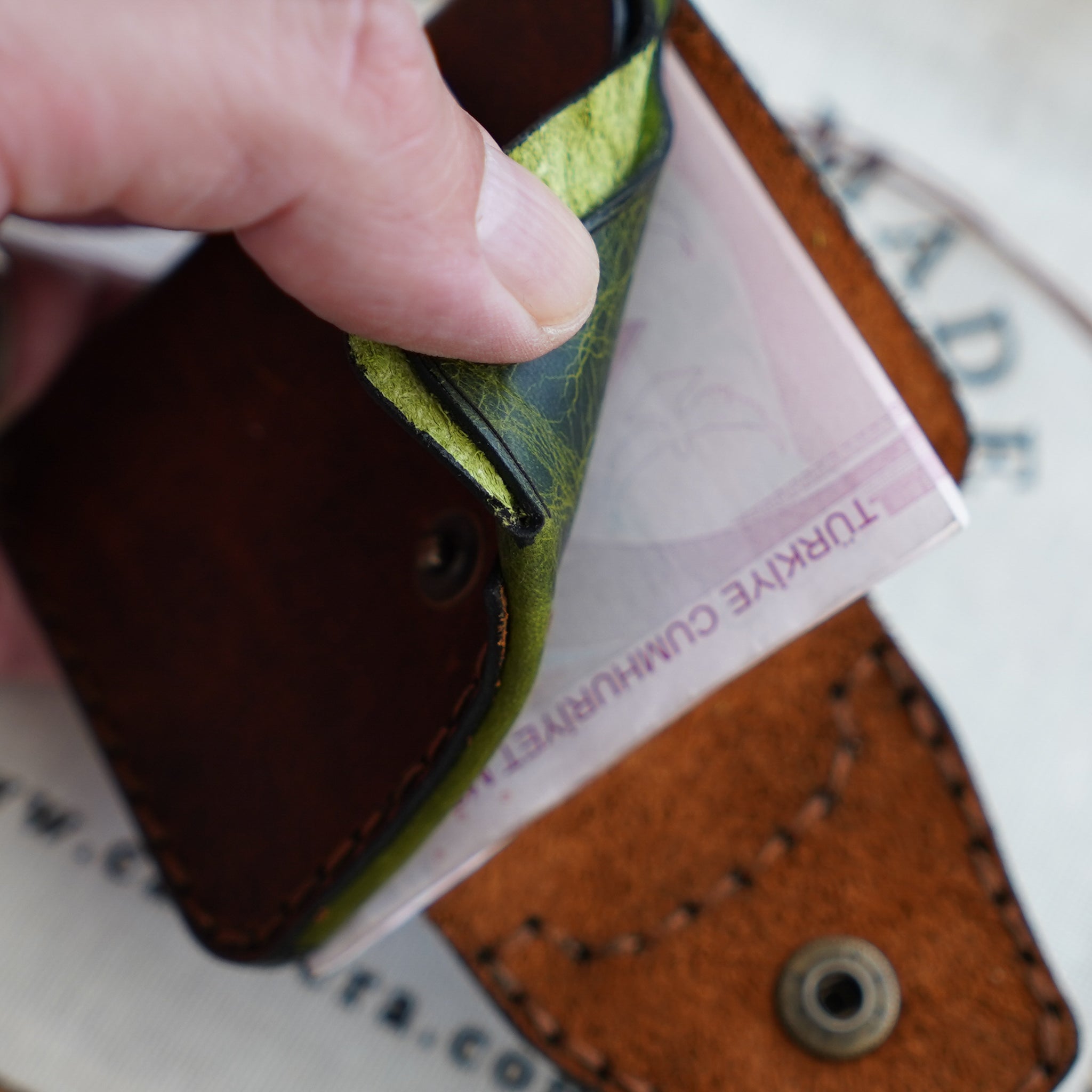 Herigate Deri El Yapımı Cüzdan & Kartlık