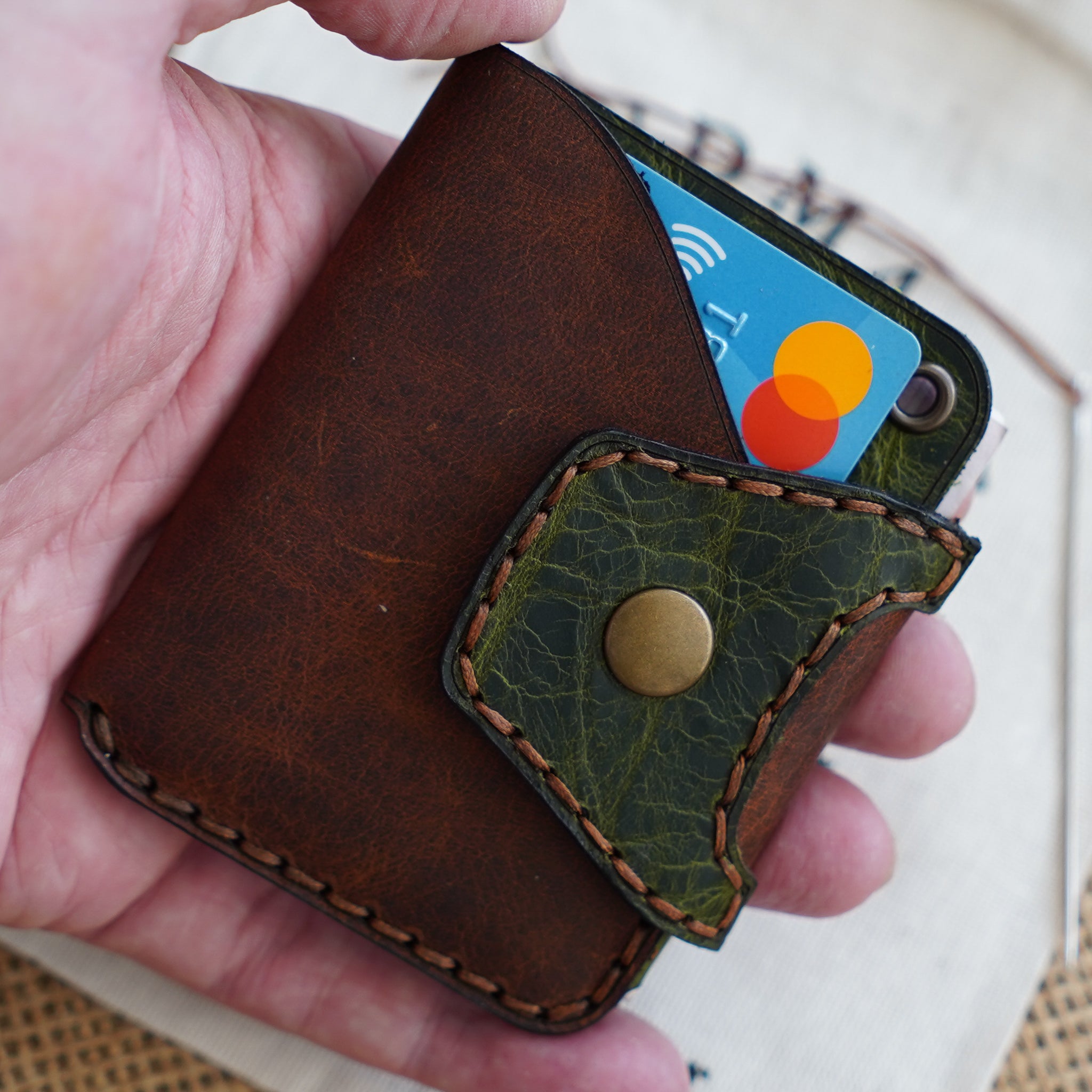 Herigate Deri El Yapımı Cüzdan & Kartlık