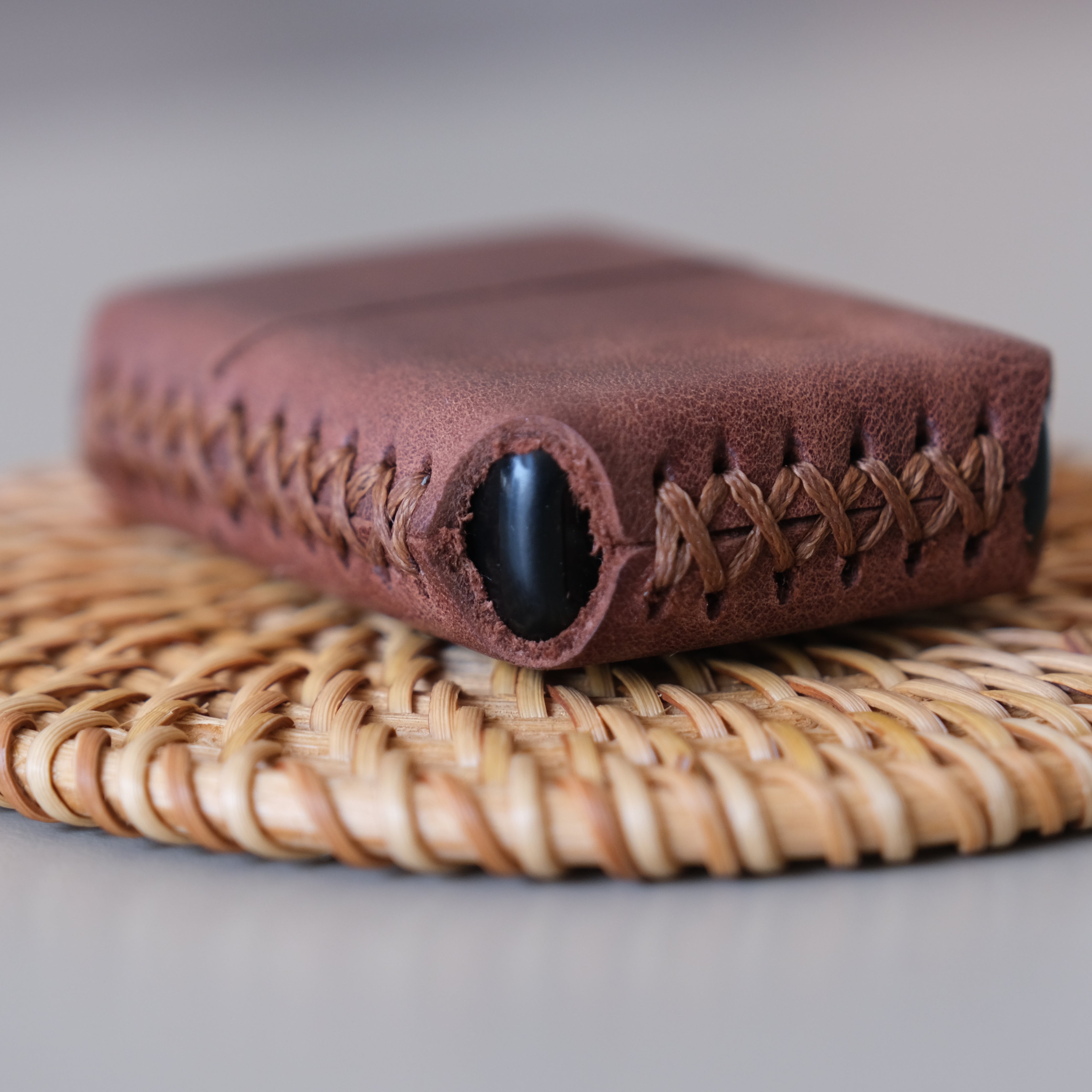 Deri El Yapımı Zippo Çakmak Kılıfı Tiana Taba