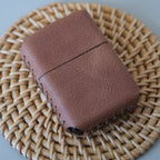 Deri El Yapımı Zippo Çakmak Kılıfı Taba