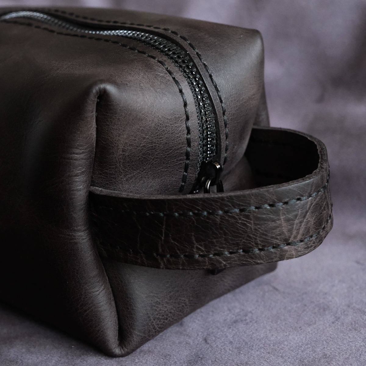 Hakiki Deri El & Makyaj Çantası