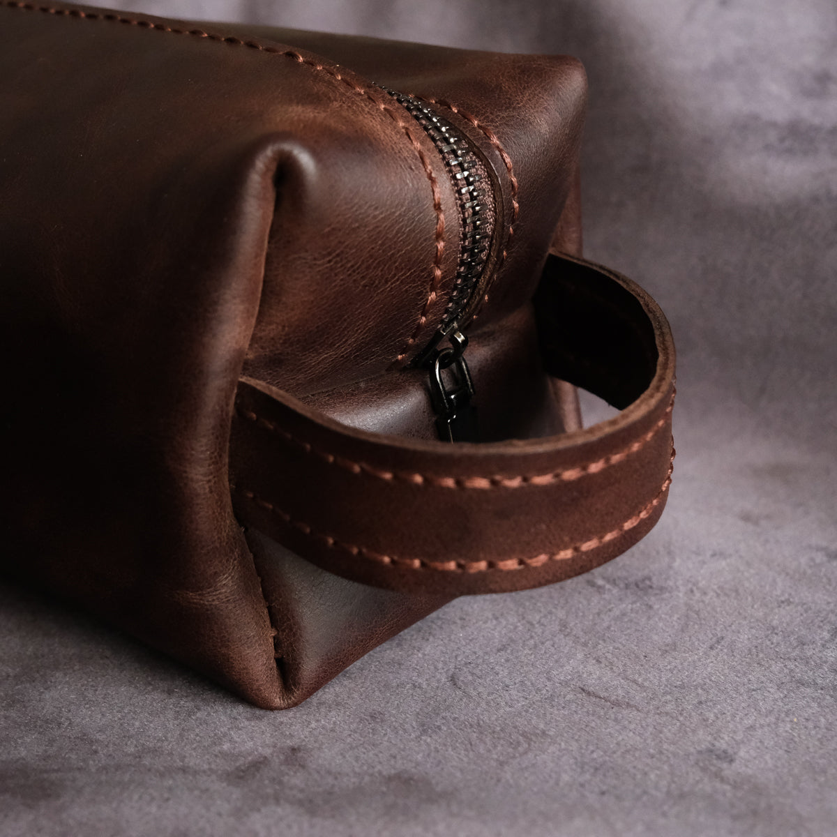 Hakiki Deri El & Makyaj Çantası