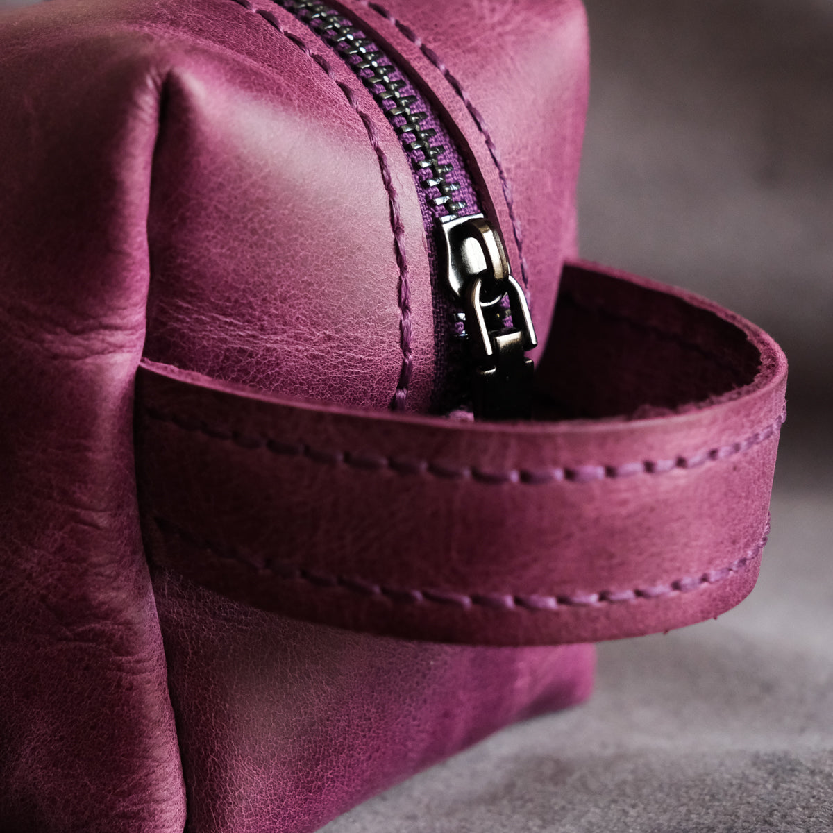 Hakiki Deri El & Makyaj Çantası