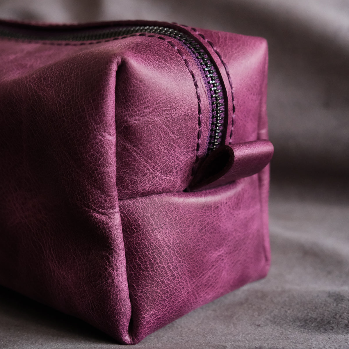 Hakiki Deri El & Makyaj Çantası