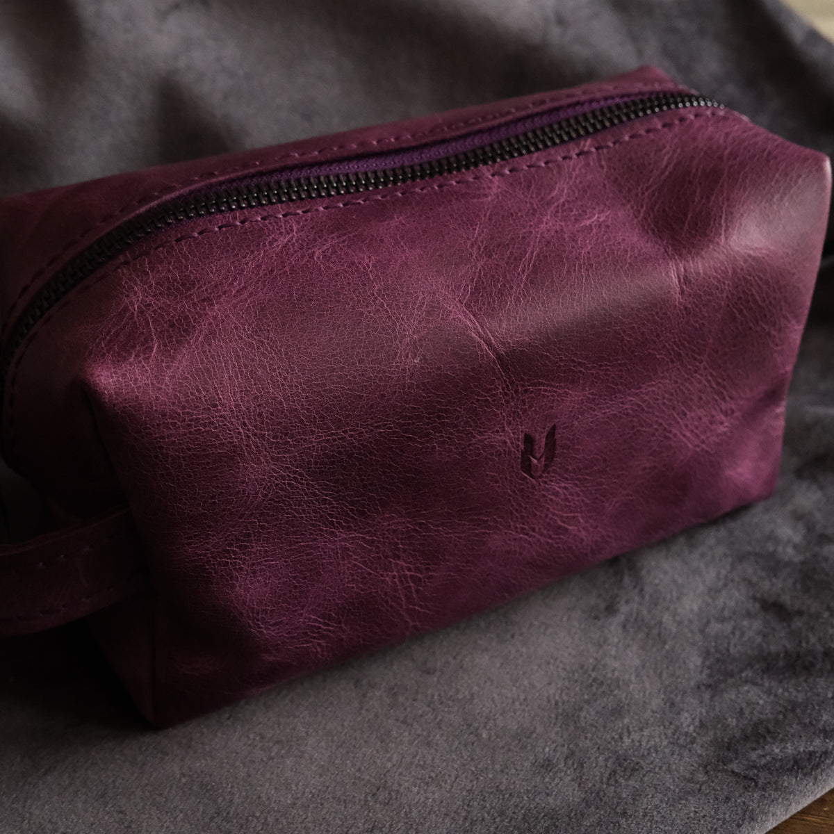 Hakiki Deri El & Makyaj Çantası