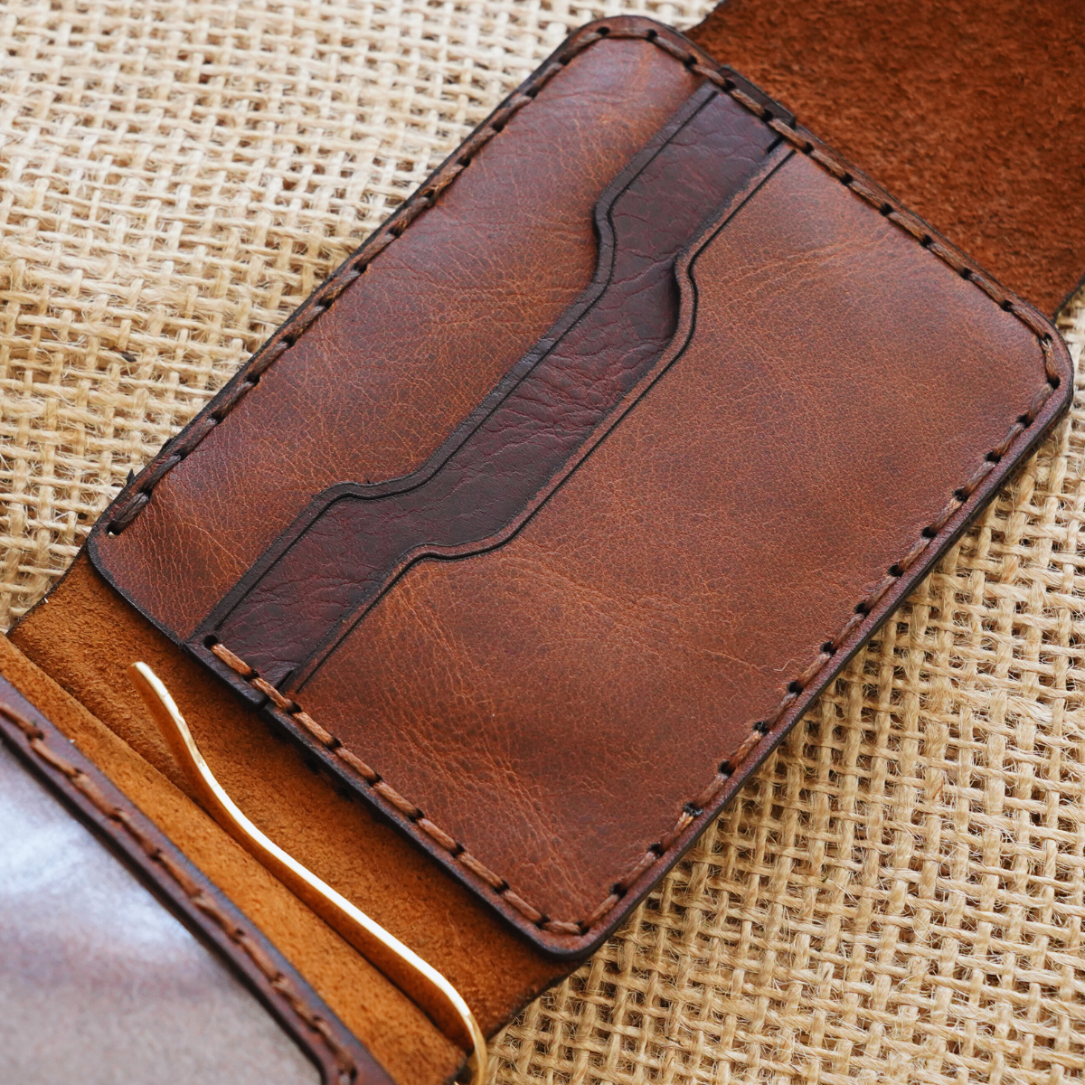 Herigate Klipsli Özel Kalıp Deri Kartlık