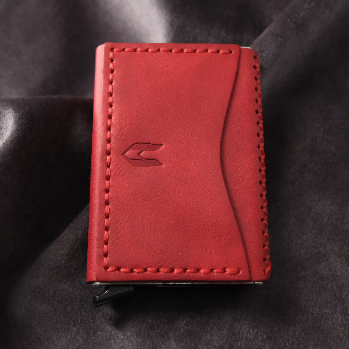 Hakiki Deri El Yapımı Mekanizmalı Kartlık