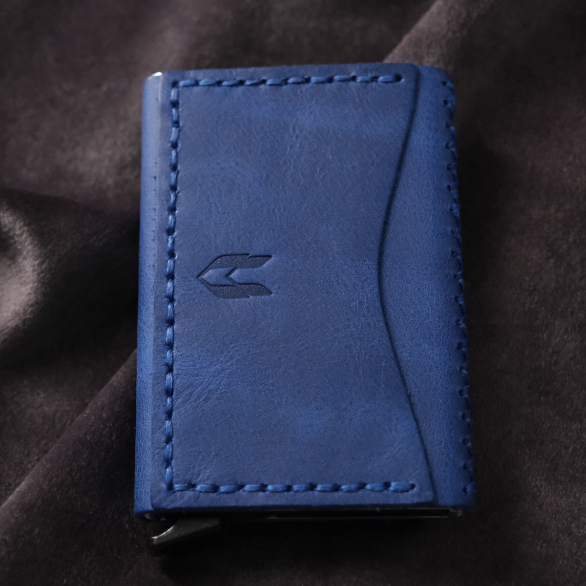 Hakiki Deri El Yapımı Mekanizmalı Kartlık