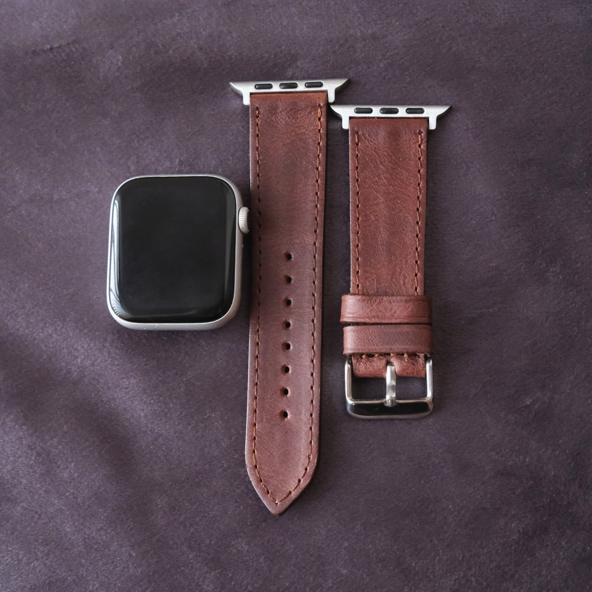 Klasik Apple Watch Deri Kordon - Kahve