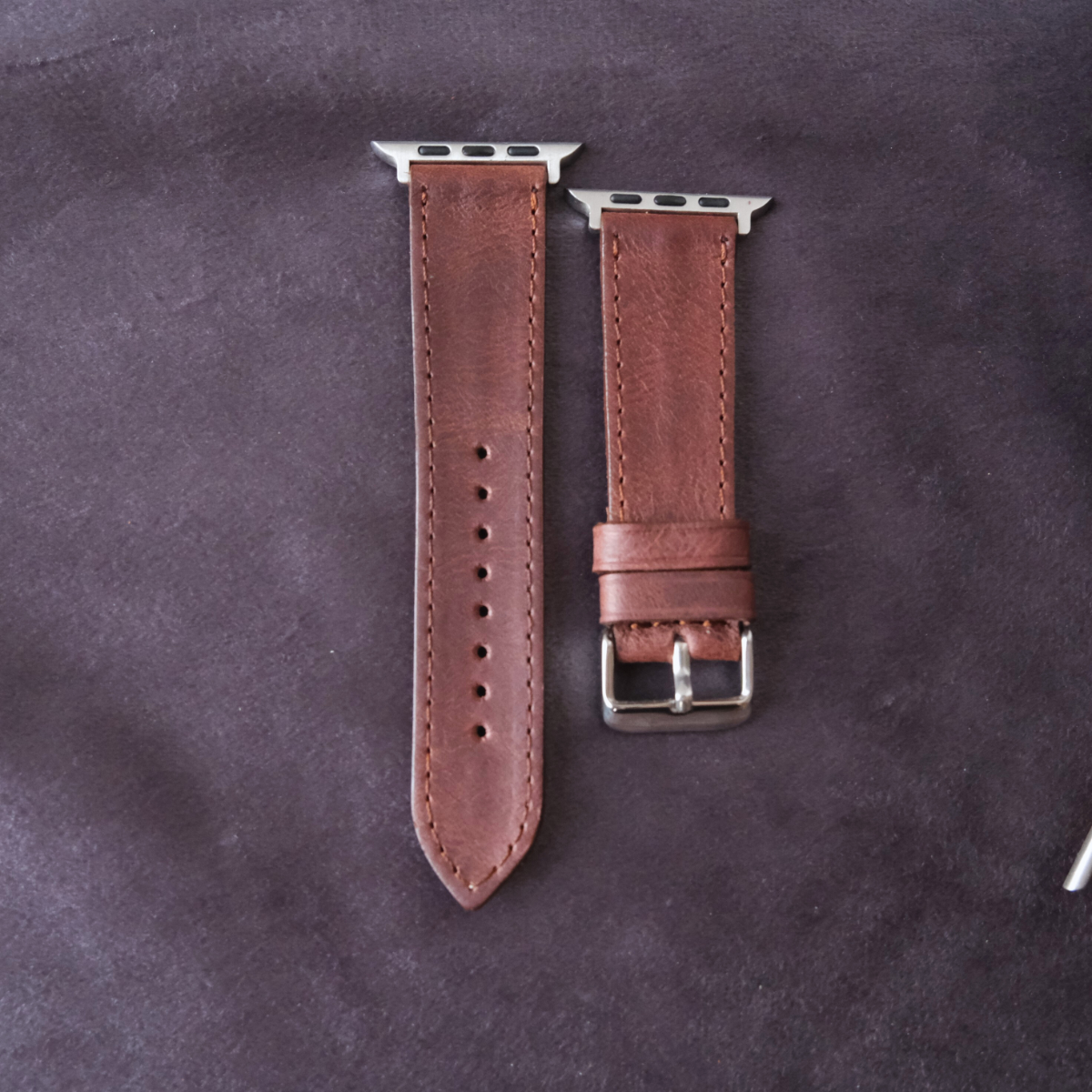 Klasik Apple Watch Deri Kordon - Kahve