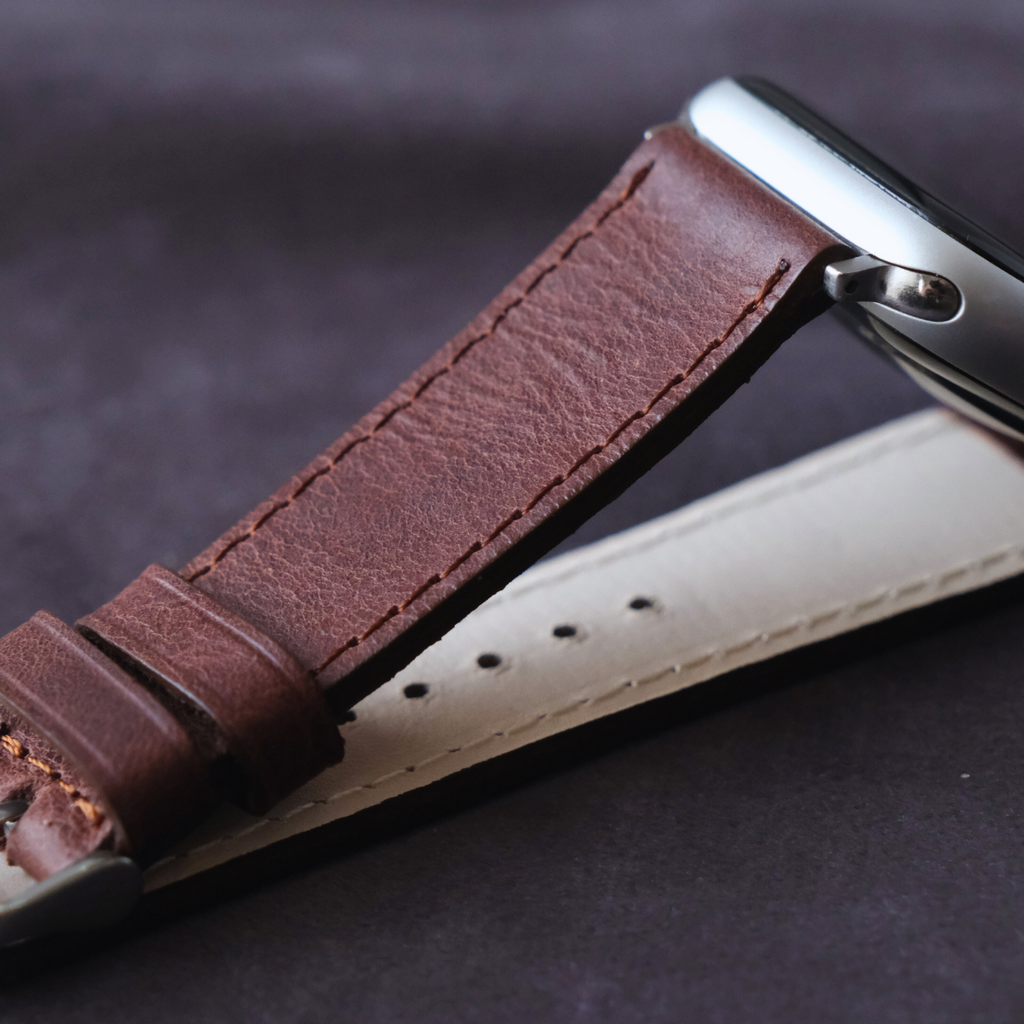 Klasik Apple Watch Deri Kordon - Kahve