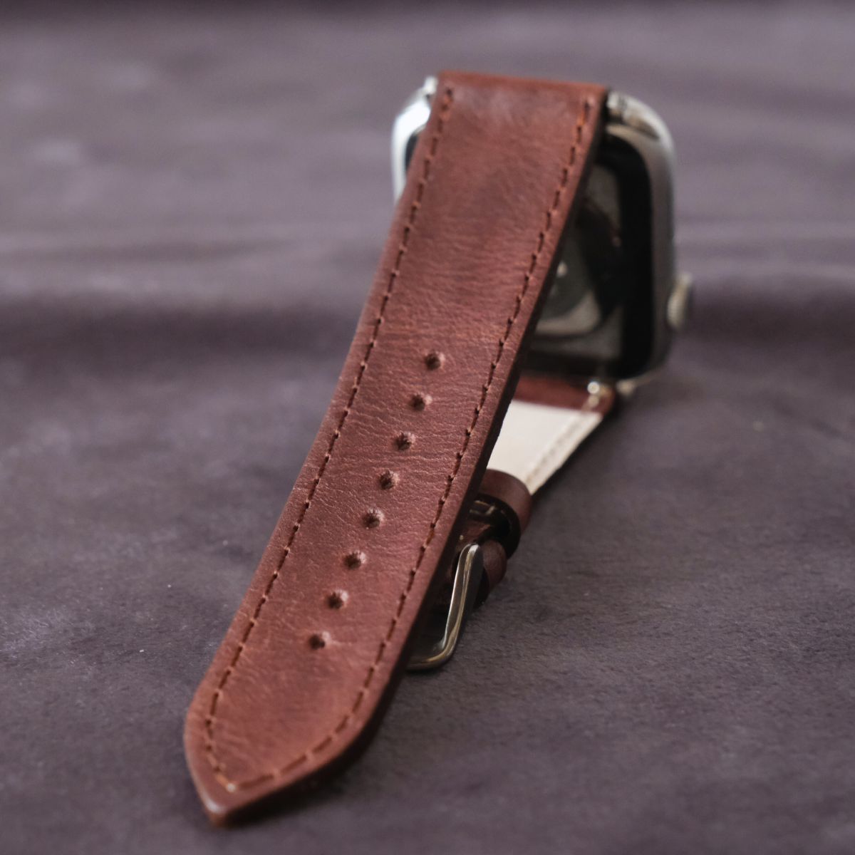 Klasik Apple Watch Deri Kordon - Kahve