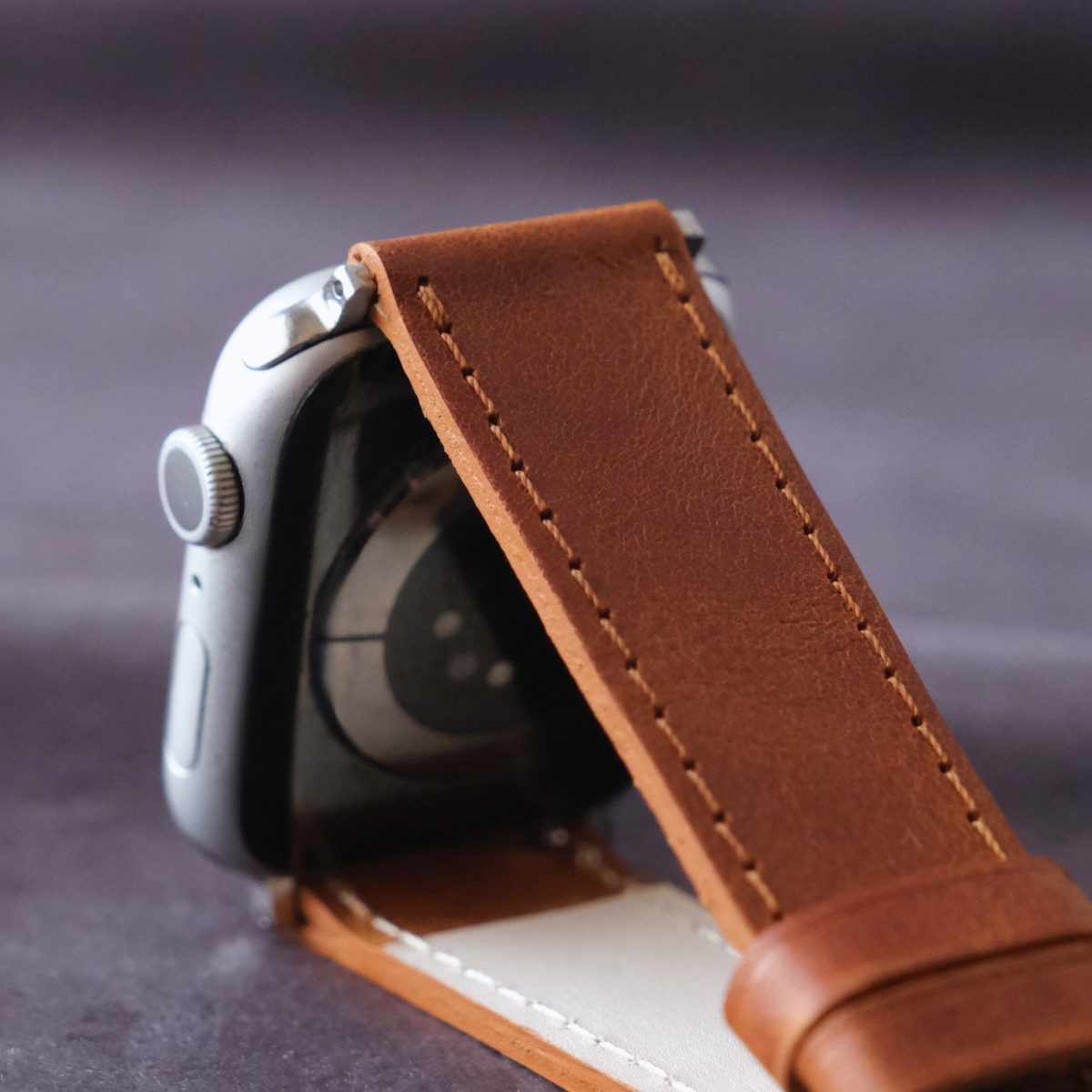 Klasik Apple Watch Deri Kordon - Taba