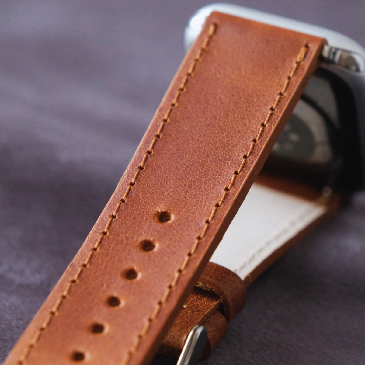 Klasik Apple Watch Deri Kordon - Taba