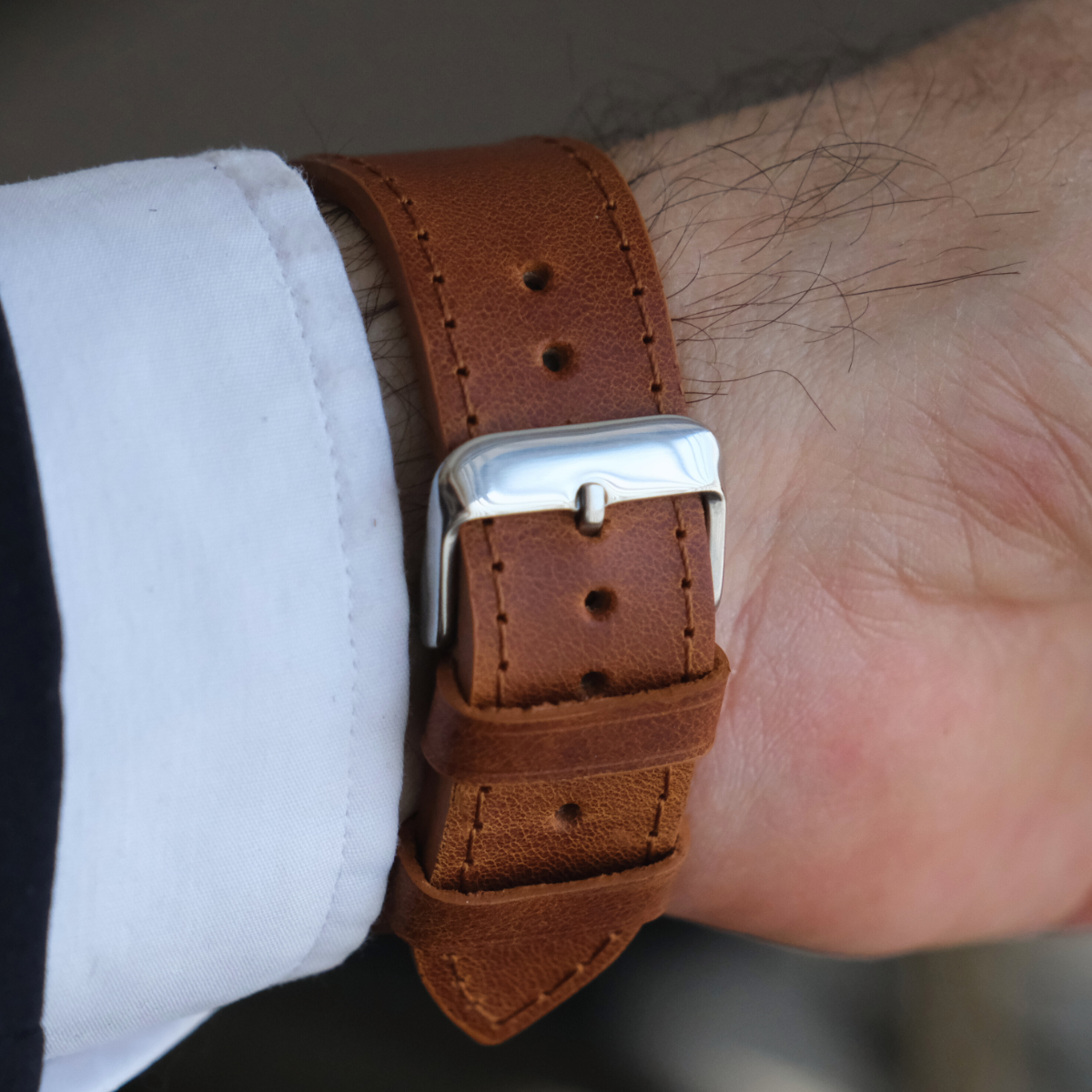 Klasik Apple Watch Deri Kordon - Taba