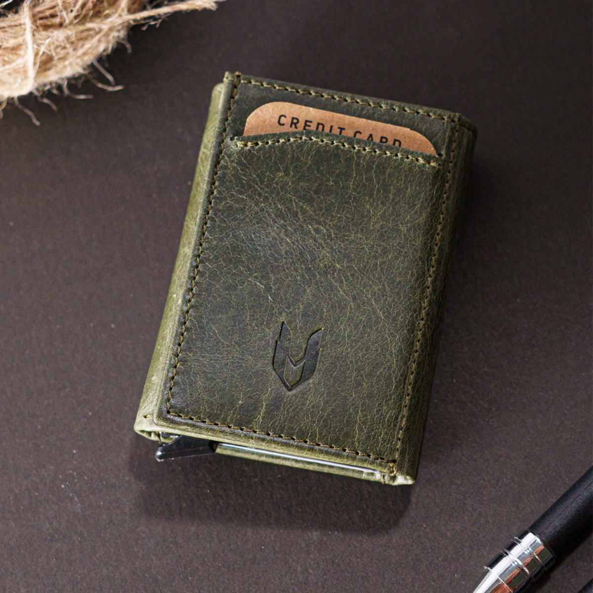 ZİNG Hakiki Deri Mekanizmalı Cüzdan Kartlık