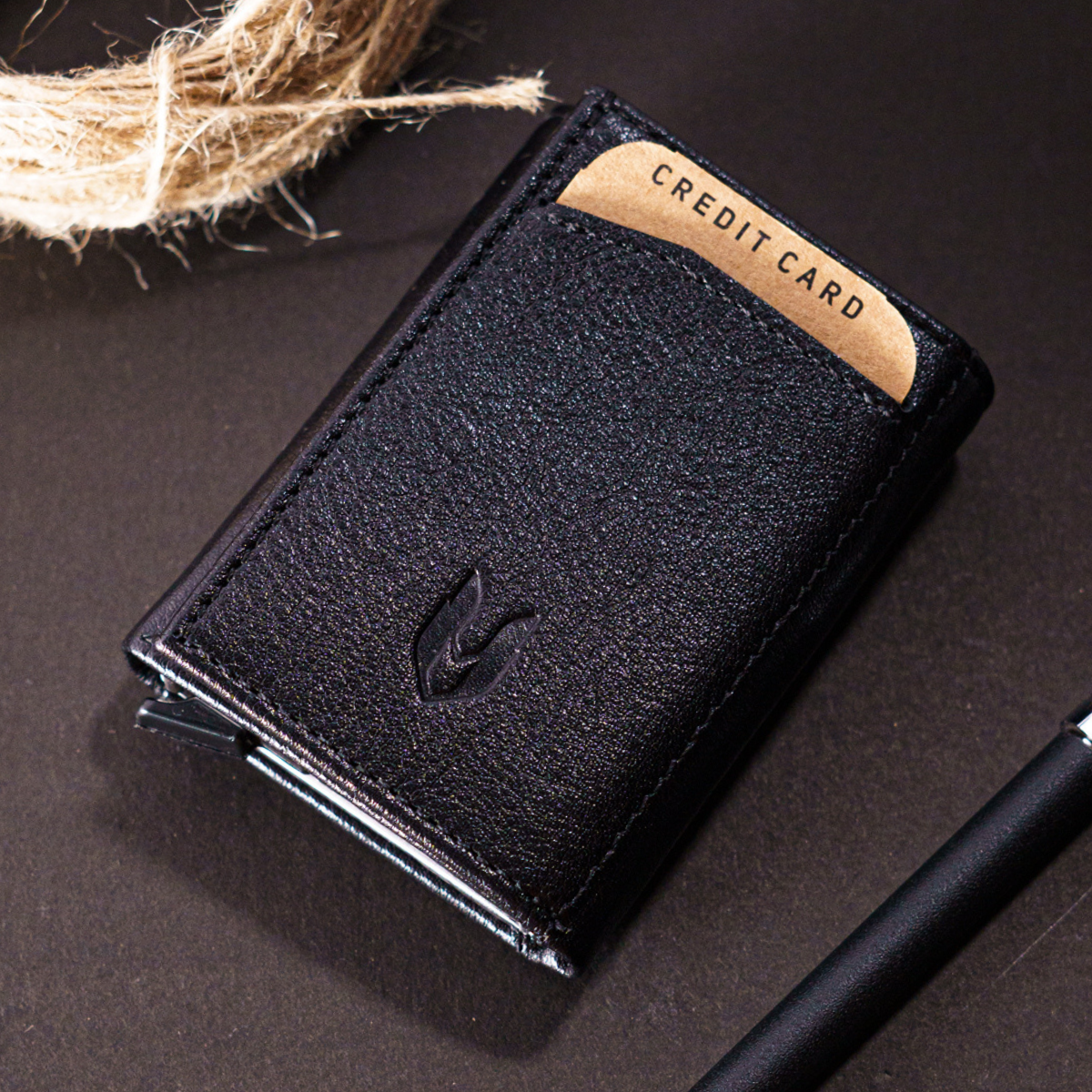 ZİNG Hakiki Deri Mekanizmalı Cüzdan Kartlık