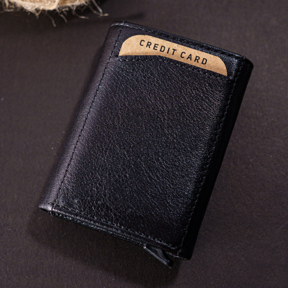 ZİNG Hakiki Deri Mekanizmalı Cüzdan Kartlık