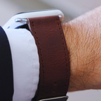 Klasik Apple Watch Deri Kordon - Kahve