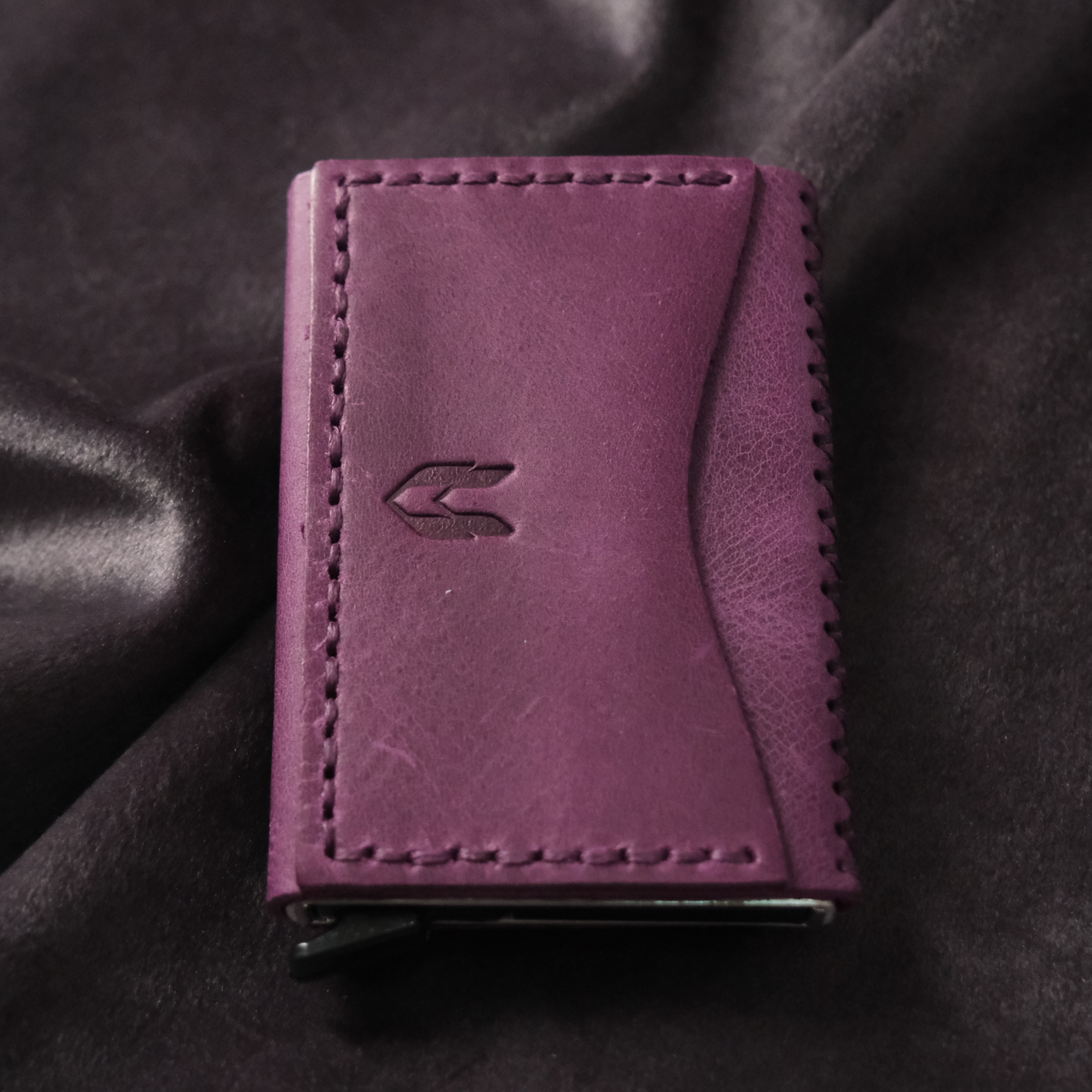 Hakiki Deri El Yapımı Mekanizmalı Kartlık