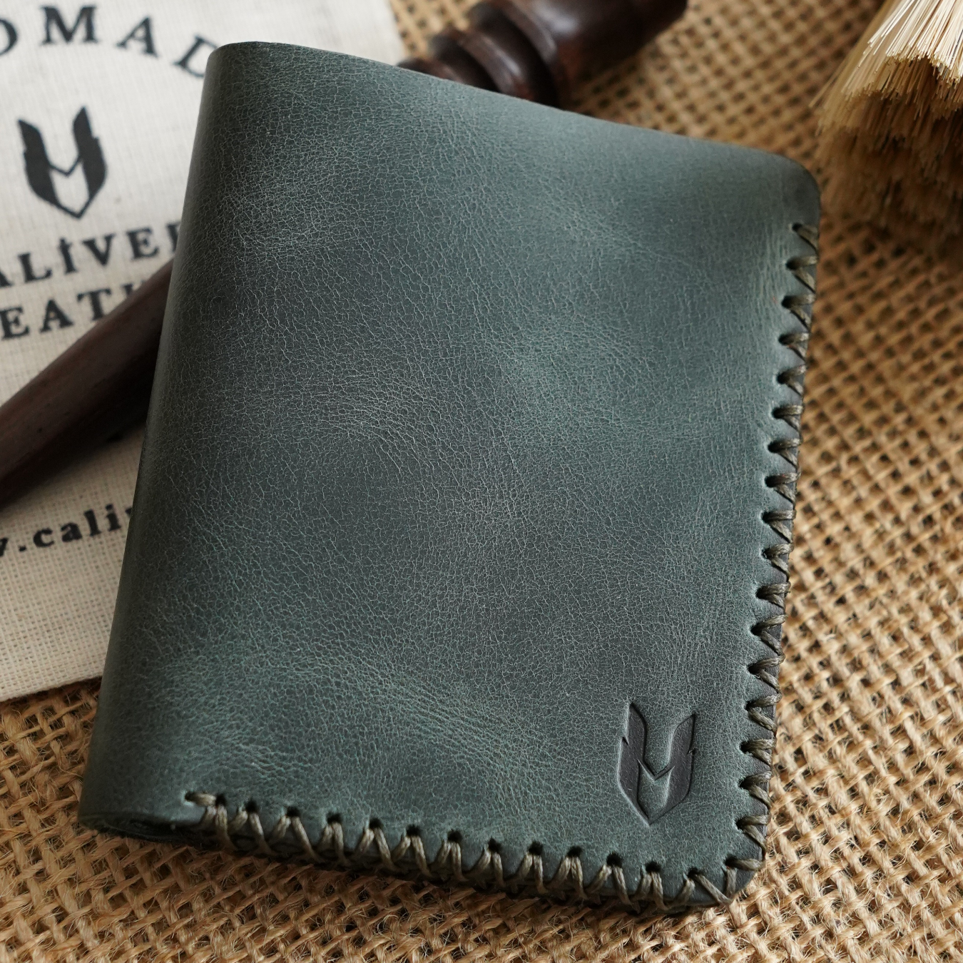 Ottoman El Yapımı Deri Cüzdan Beyzbol Dikiş