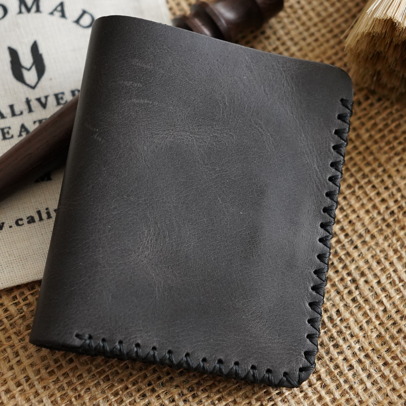 Ottoman El Yapımı Deri Cüzdan Beyzbol Dikiş